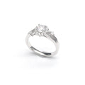 Fine Jewelry Zircon Flower Ring 925 Sterling Silver Engagement Ring for Women Gift