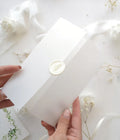 130X180Mm 150Gsm Pre-Creased Translucent Clear Vellum Wrap Jackets for Wedding Invitations Menu Place Card Belly Band