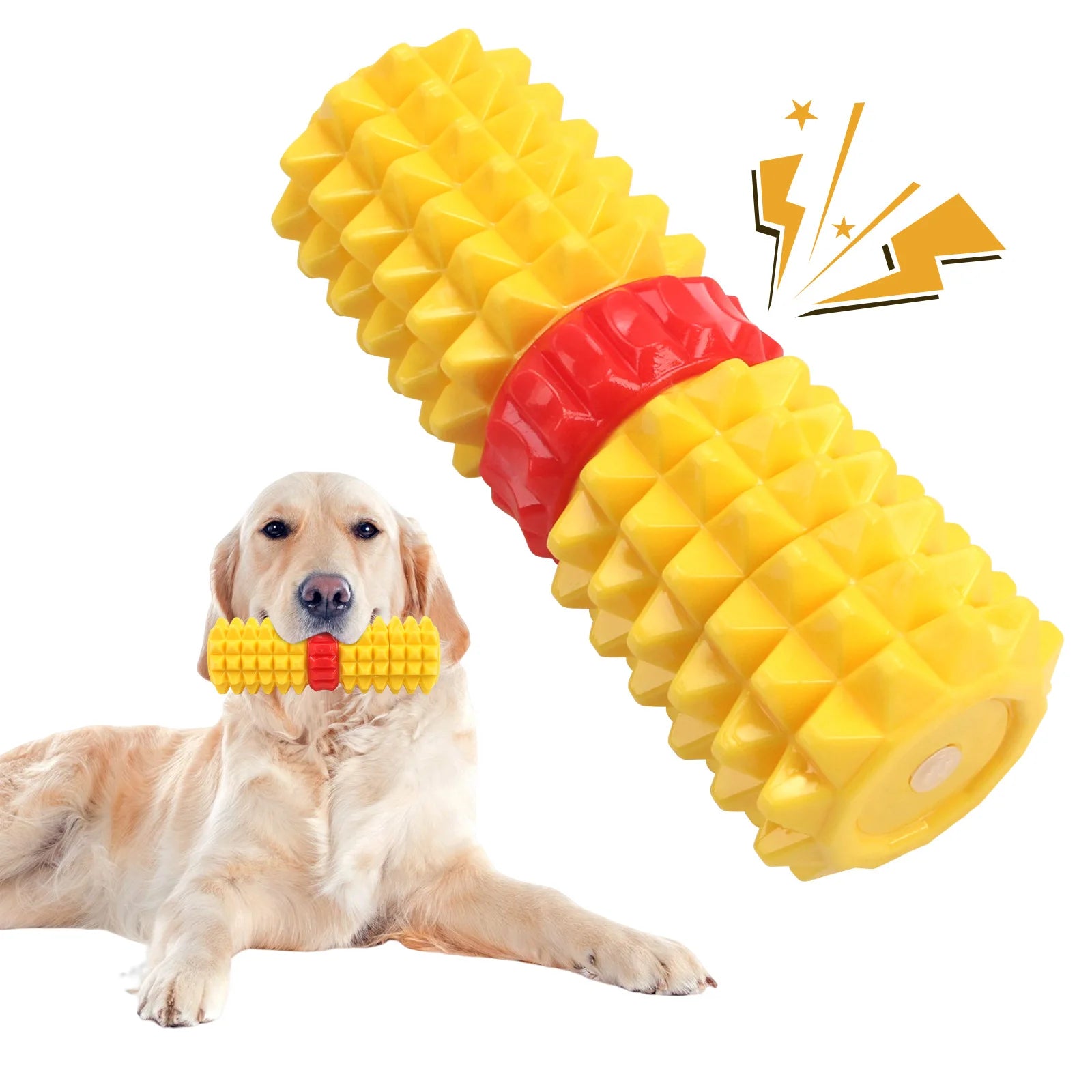 OEM Latex Interactive Dog Toy Simulation Sound Durable Bite-Resistant Grinding Stick Squeaky Corn Gnaw Eco-Friendly Deboredom