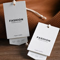 High Quality Customized Eco-Friendly Washable Double Swing Paper Labels Irregular Printing for Clothing & Garments Wholesale