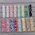 Shining Colorful 1.2CM Double-sided Tape Hot Melt Adhesive Pearl Crystal Rhinestone Chain for DIY Clothes Bags Decoration