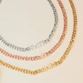Qiuhan Stainless Steel Personalization Capital Letters Custom Name Necklace Bracelet Jewelry Accessories