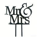 Food Grade Material and Party Supplies 2026 Mixed Color for Mr&Mr Acrylic Cake Topper for Wedding Party Decoration
