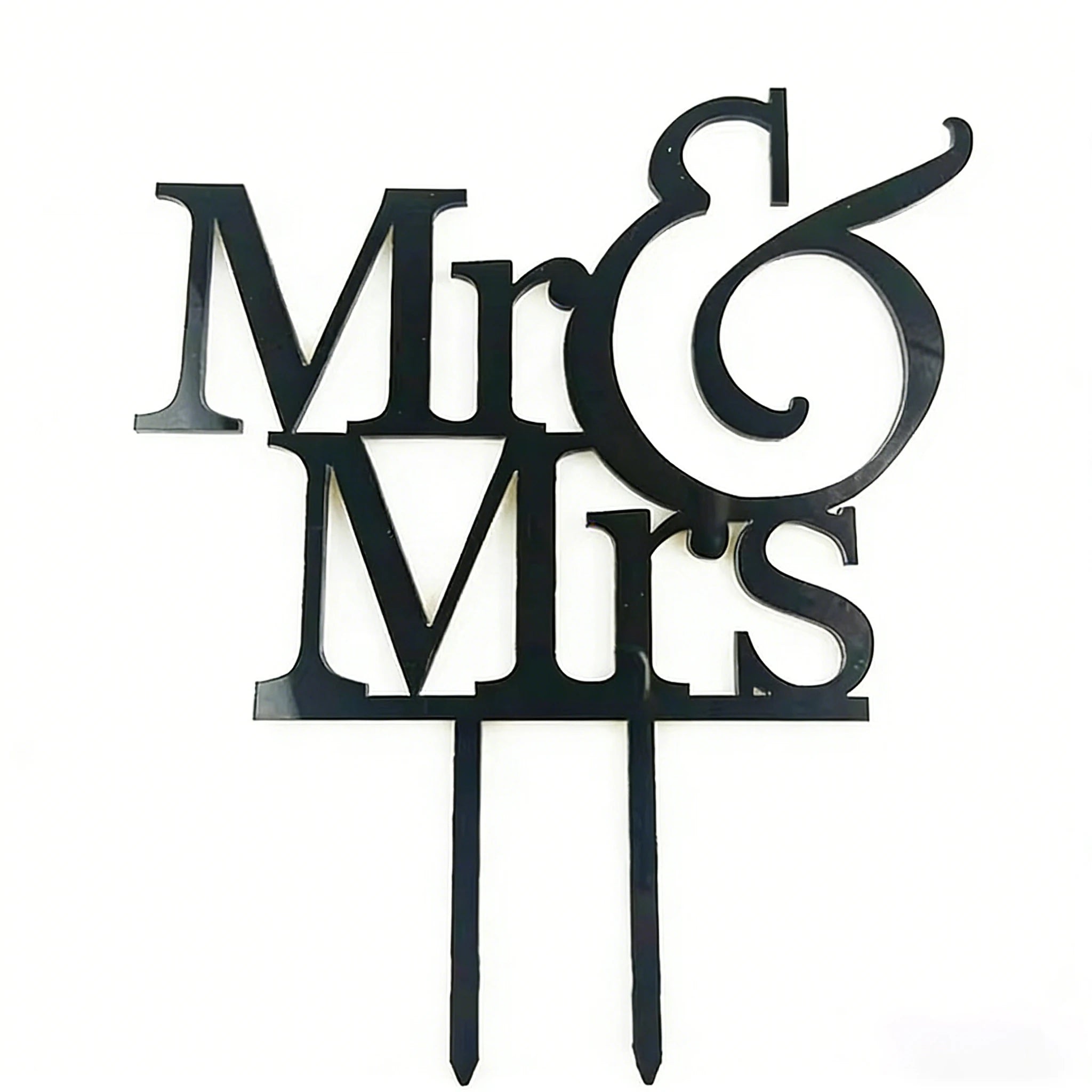 Food Grade Material and Party Supplies 2026 Mixed Color for Mr&Mr Acrylic Cake Topper for Wedding Party Decoration