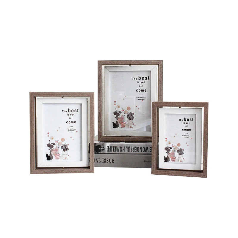 New Product Ideas 2023 Eco-friendly Nordic Rustic Style Wooden Picture Photo Frame