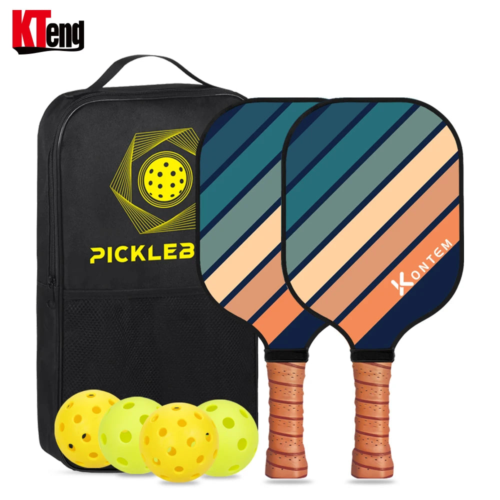 Kangteng Pickleball Paddle Set Professional Factory Wholesale Sports Equipment Pickleball Paddle Set with High Click