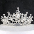 Fashion Crystal Baroque Crowns Tiaras Pearl Bride Wedding Crown for Women Princess Tiara