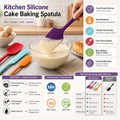 Customized Logo Kitchen Silicone Cake Baking Spatula Heat Resistant Non Stick Baking Tool