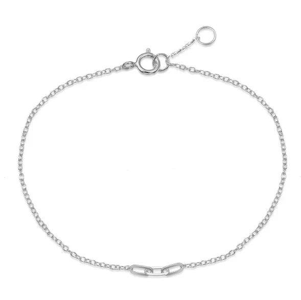 Inspire Jewelry Simple Style Stainless Steel Chic Link Bracelet Adjustable Pure Wholesale Engagement Wear Fine Jewelry for Women