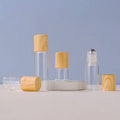 Wholesale 1Ml 2Ml 3Ml 5Ml Refillable Perfume Clear Glass Empty Bottle Can Be Custom Logo Perfume Bottle With Bamboo Cap
