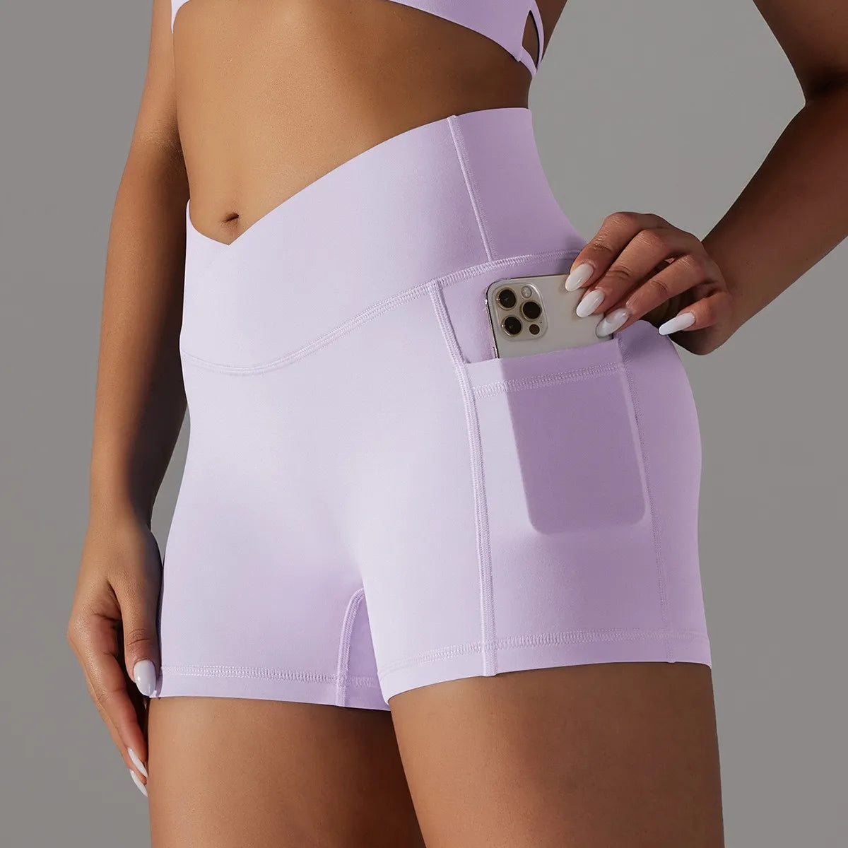Wholesale Custom Logo Women's High Yoga Bike Shorts Elastic Wireless Activewear Low Price Stretchable Gym Shorts Minimum Order