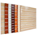 KEWAY Shop Decoration Panels Mdf 18mm Melamine Laminated Slatwall Board Medium Density Fibreboards