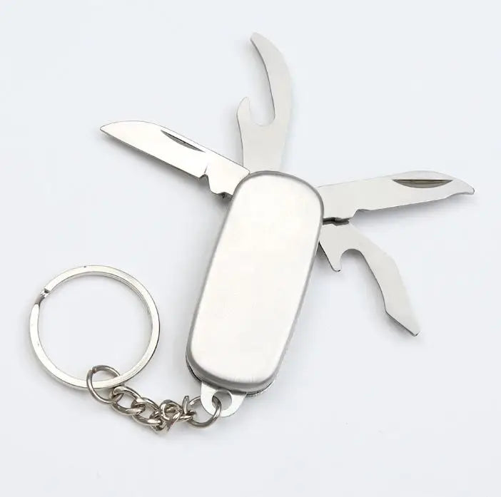 Personalized Souvenir EDC Gadgets 5 in 1 Beer Opener Multitool Keychain Knife Multi Tool Keychain