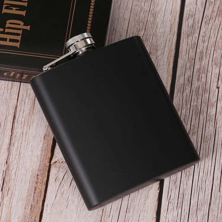 S5 Hip Flask Portable Flask & Funnel Set Solid Stainless Steel  Pocket Whiskey Screw Small Flagons Wine Bottle Outside Drinker