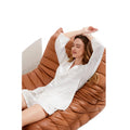 Fung 6002 Factory Supplier Satin Pajama Set Women Long Sleeve Shorts Pajamas Set