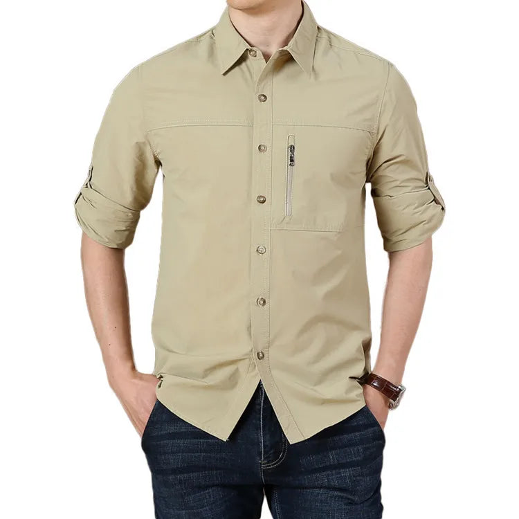 Long Sleeve Designer Mans Shirts 100% Cotton Casual Solid Shirts for Man Plus Size Shirt