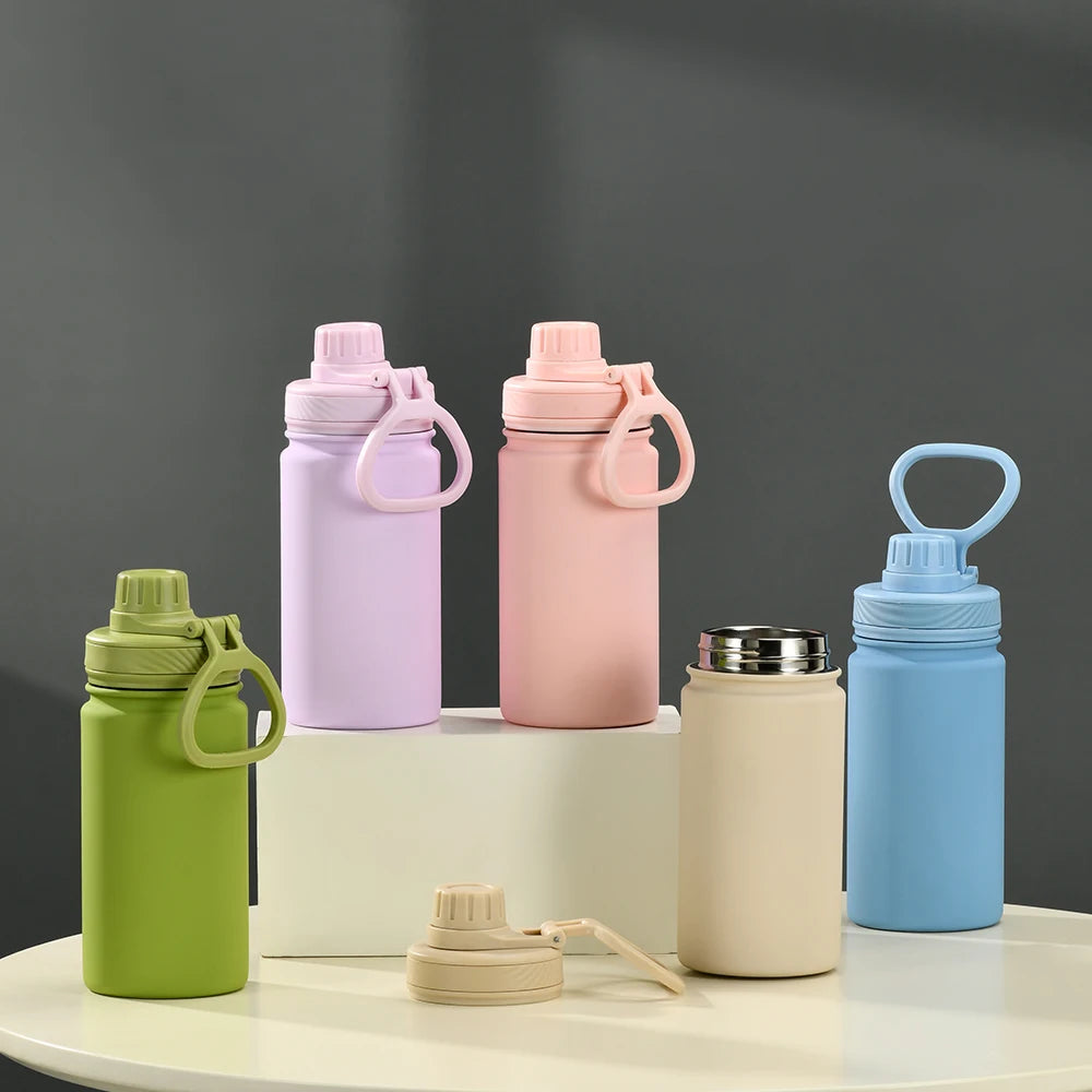 350ML Mini Design Vacuum Flask for Children Double Wall Insulated Water Bottle Summer Outdoor Sports Portable Students' Bottle
