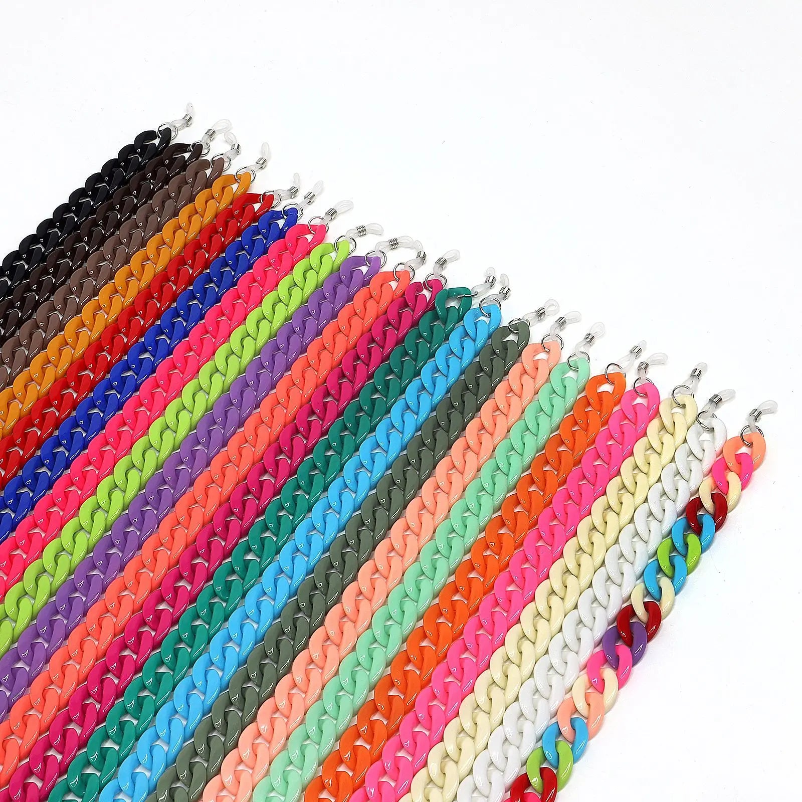 Fashion Glasses Accessories Women Solid Color Necklace Retainer Strap Link Sunglasses Glass Chain 70-75cm 23 Colors