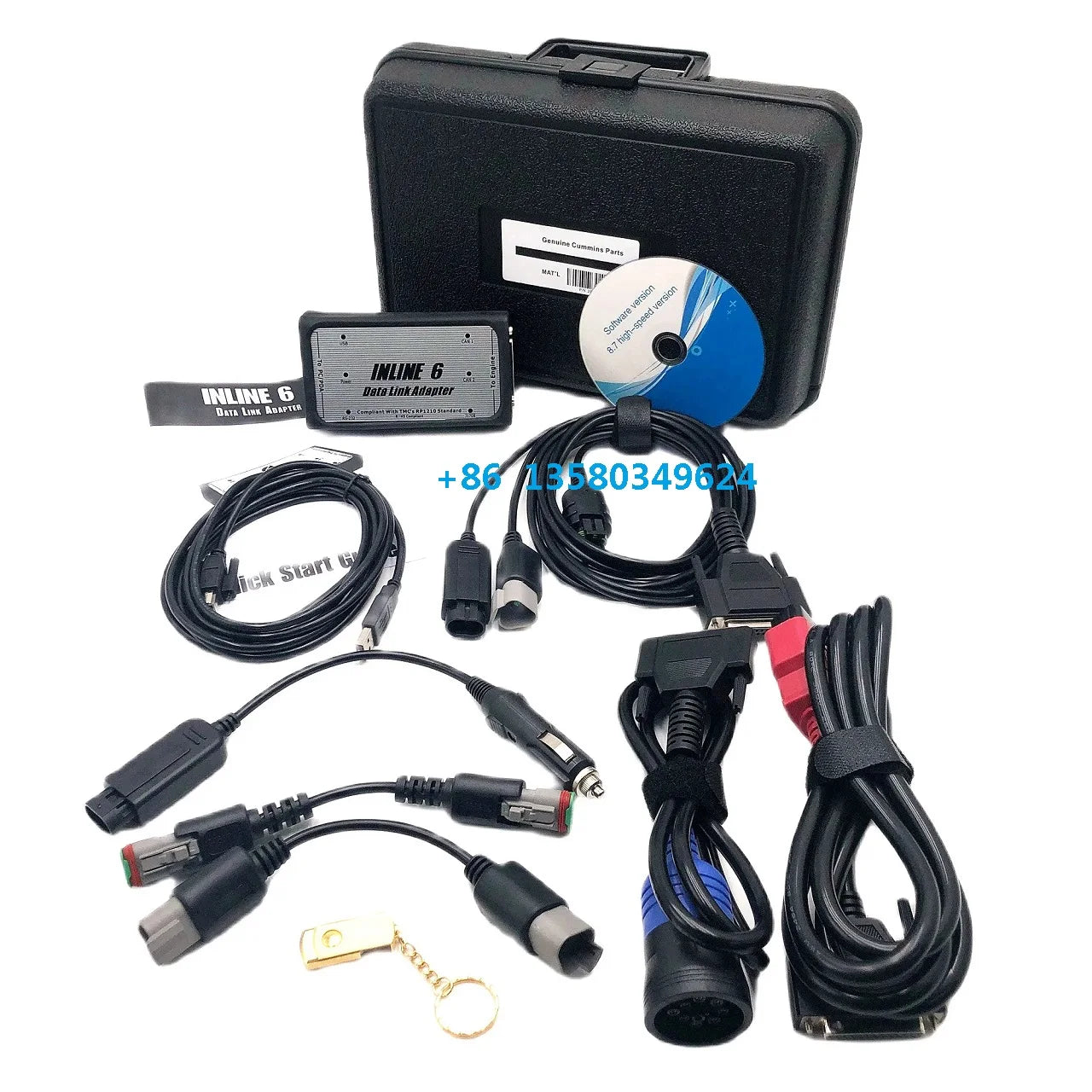 For INLINE 6 V8.7 V7.62 Data Heavy Duty for INLINE 7 for Cummins Diagnostics Complete INLINE Heavy Duty Truck Diagnostic Tools