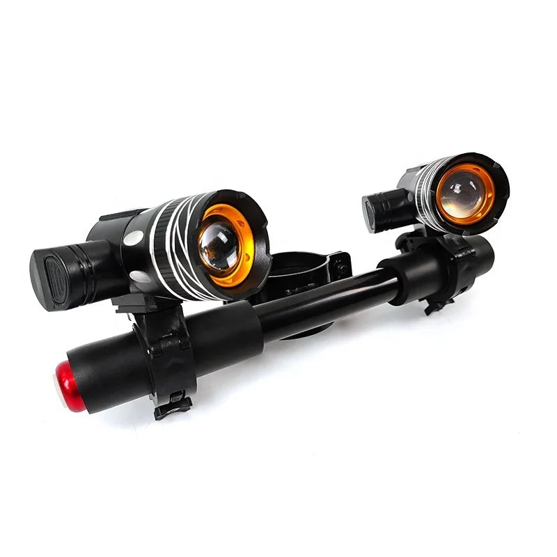 Bicycle Headlights With Supper Bright Led Light Scooter Front Light With Kids Handle Bar for M365 1s Electric Kick Scooter Parts