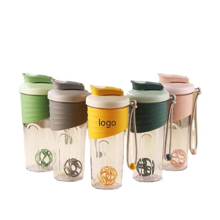 High Grade Business Gift 700ml Portable Bpa Free Clear Outdoor Sports Gym Plastic Protein Shaker Tumbler Leak-Proof Dishwasher