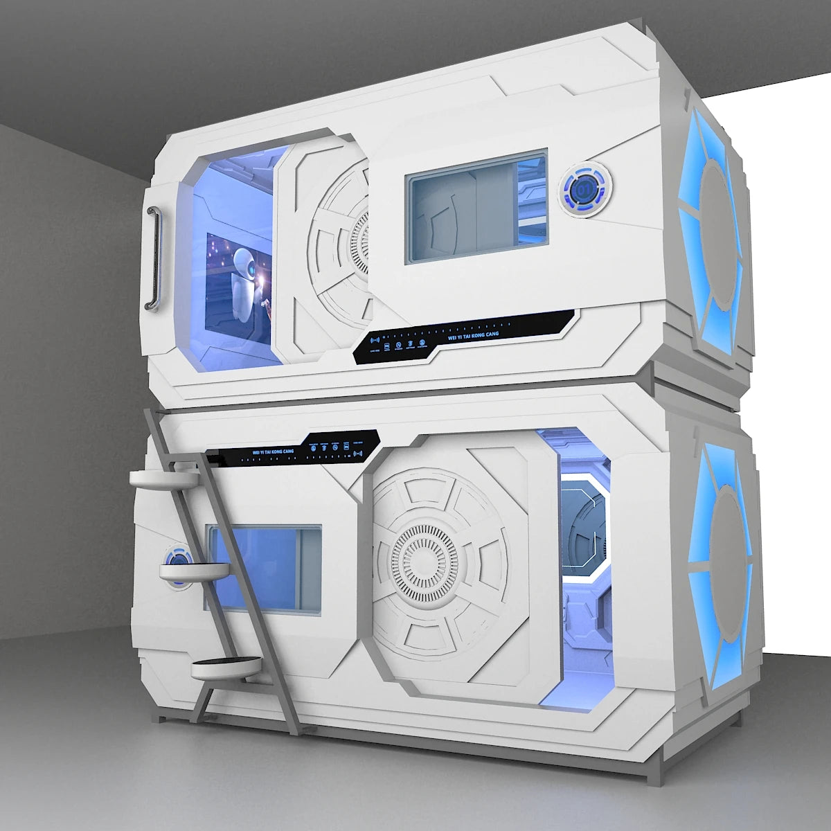 WE Modern Contemporary Eco-Friendly Soundproof Hotel Capsule Double Sleeping Pod Bed for Bedroom & Hospital Use