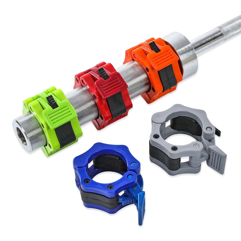 Barbell Clamps Quick Release Pair of Locking 2inch 50mm Weight Bar Plate Locks Collar Clips