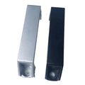 Industrial 90/120/180mm Aluminum Door Handle Square Silver/Black Handle for Outdoor Aluminum Profile Frame for Cabinet Kitchen