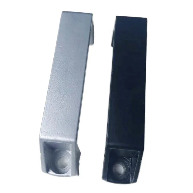 Industrial 90/120/180mm Aluminum Door Handle Square Silver/Black Handle for Outdoor Aluminum Profile Frame for Cabinet Kitchen