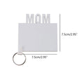 Sublimation MDF Wooden Photo Keychains Picture Frames for Mom/Dad/Family