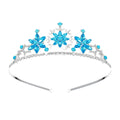 Korean Style Kids Snowflake Crown Headwear Fashion Girls Hair Accessories Crystal Headband