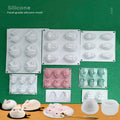 3D Easter Rabbit Cake Mold Bunny Silicone Soap Molds Candy Mousse Jelly Ice Cream Fondant Mould