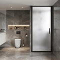 Luxury Modern Square Tempered Glass Shower Door Acrylic Frameless Design Hinge Open Style Multi-functional Steam Shower Bathroom