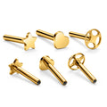 G23 Titanium Lip Nail Base Internal Thread 16G Ear Nail Nose Nail Base Ear Earlobe Conch Helix Perforated Jewelry Accessories