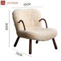 Lavinia Single Balcony Leisure Lazy Sleeping Sofa Can Sit or Lie Bedroom Velvet Chair Lazy Chair for Living Room