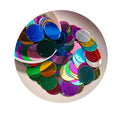 Large Flat Round Multiple Color Glitter Sequin With Hole for DIY Women Kids Garment Ornaments in Bulk