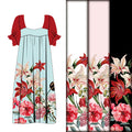 Chinese Fabric Supplier High Quality Polyester Floral Print Mexican Style Fabric for Islander Dresses & Skirts