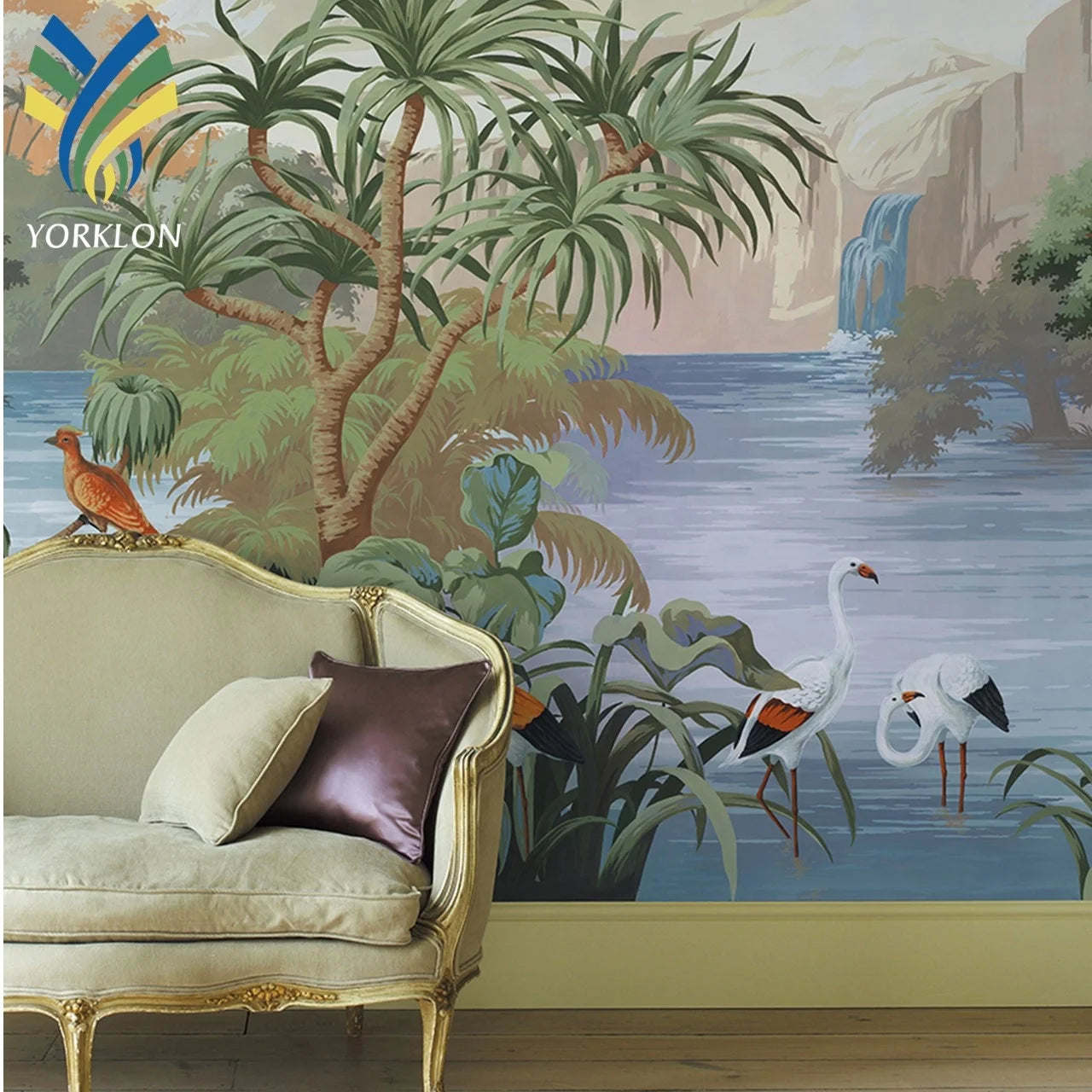 YKEAX 187 Custom 3D Home Room Wall Paper Decoration Natural Wood Tree Rainforest Mural Wallpaper