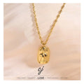 Carline Simple Design Gold Plated Stainless Steel Body Pendant Necklace Fashionable Jewelry for Women for Festivals or Gifts