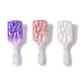 Women's Hair Styling Comb Smooth Cushion Frosted Texture Custom Logo Detangling Wide Paddle Hair Brush