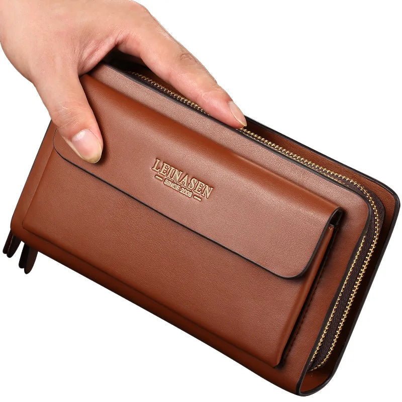 Wholesale Smart Wallets Long Pu Leather Mens Wallet Luxury Mens Slim Wallet 2024