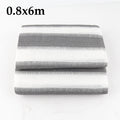 80% Shading Grey White Stripe HDPE Garden Sun Shade Net 0.8x6m (2.6ftx19.7ft) Outdoor Terrace Privacy Net with Windproof Feature