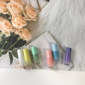 Wholesale 5ml Cylindrical Glass Bottle Gradient Metal Roll on for Essential Oil Available in Purple Pink Blue Yellow White