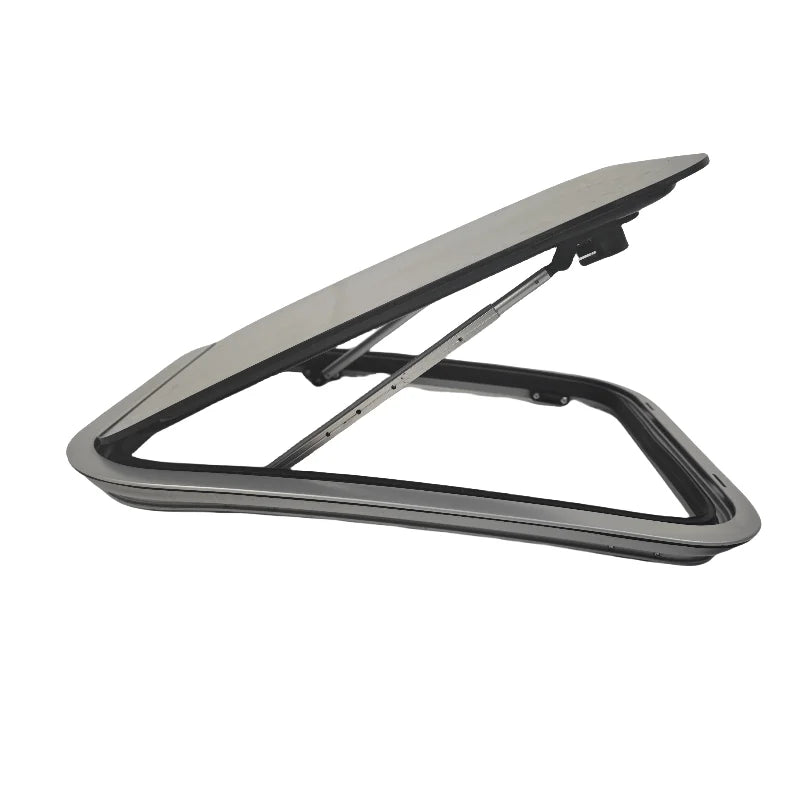 Heavy Duty Campervan Curved Window R5000mm Radius Double Layer Acrylic Weatherproof 1000x500mm