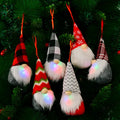 Factory Price LED Light Christmas Faceless Doll Little Figurine Ornament Gnome Land Home Room Xmas Tree Pendent Decoration