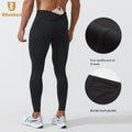 Quick Dry Men's Tight Pants Sweatpants Fitness Fleece-lined Training Running Compression Joggers Sports Trousers Man Legging