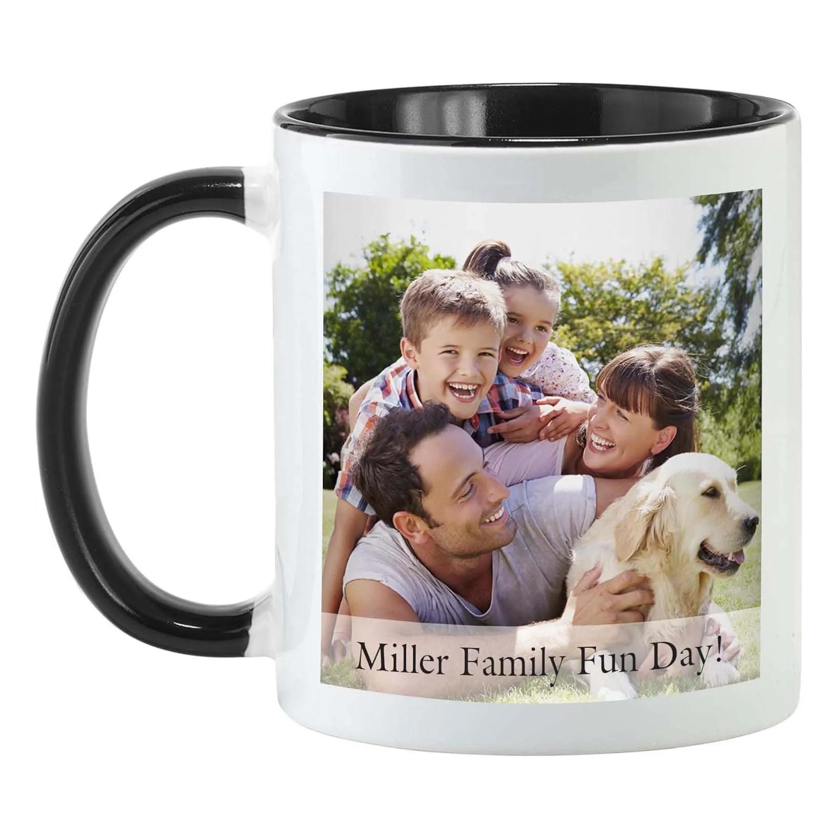 Your Photo Text 11oz Classic Black Cat Design Ceramic Coffee Mug Perfect Gift for Cat Lovers Cute and Funny