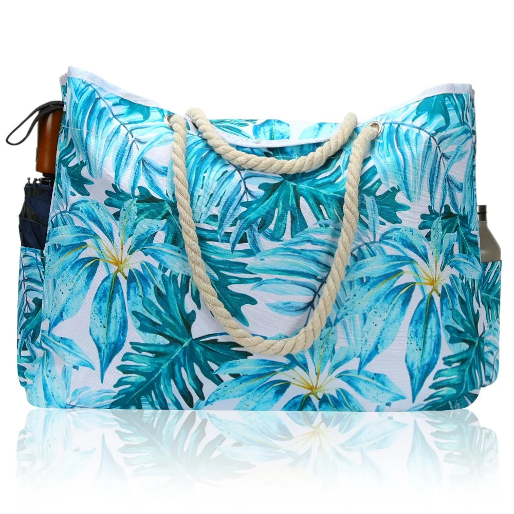 PEVA Lining Large Lightweight Shoulder Bag for Gym Hiking Picnic Travel Beach Designer Waterproof Tote Travel Bags