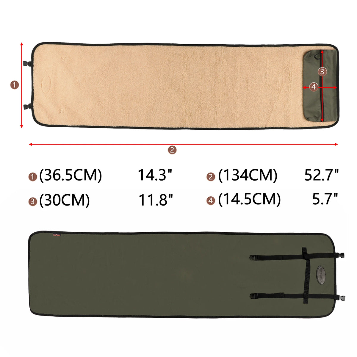 Tourbon Wholesale Gun Cleaning Mat Nylon Gun Cleaning Kit Maintenance Pad