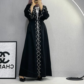 EID Modest Islamic Clothing Ramadan Abaya Women Muslim Dress Marocaine Kaftan F301